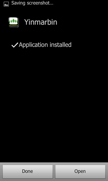 Yinmarbin-Application-Install-Finish